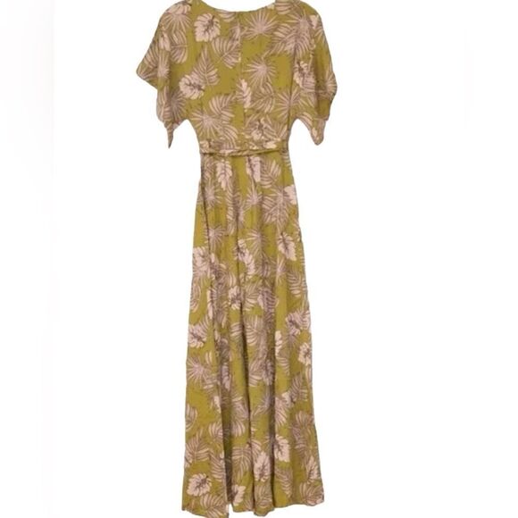 ⭐️⭐️HOST PICK⭐️⭐️ Collectif x MC Expressive Essence Chartreuse Wide-Leg Jumpsuit - Picture 2 of 4